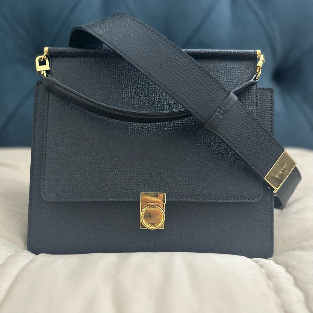 AUTH - Polene Black Sept Bag - Beautiful and barely used